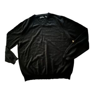 ITALIAN Merino wool V neck sweater size large